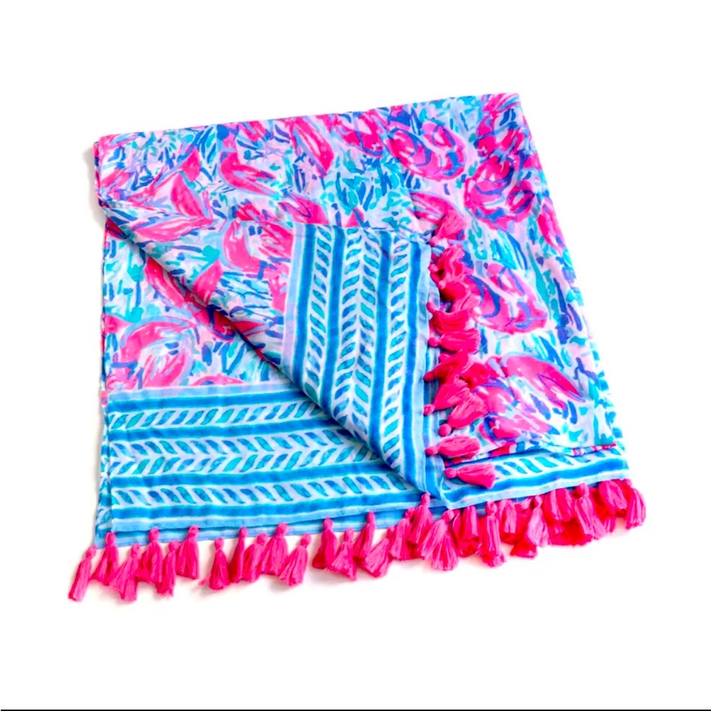 RARE LILLY PULITZER RESORT
SCARF WRAP LILLIAN
OVERSIZED BLANKET
ENGINEERED WRAP